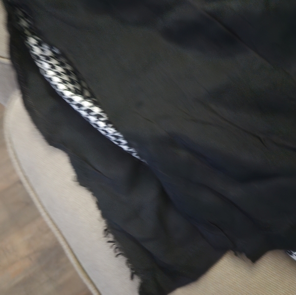 Vintage houndstooth black white wool pencil skirt - Picture 14 of 14